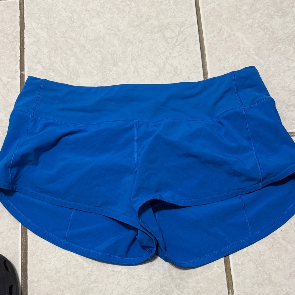 Lululemon Athletica Vibrant Blue Athletic Shorts